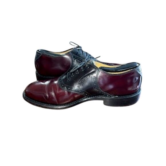 Gorgeous Johnston & Murphy Men\'s 8.5 D/B Heritage Usa Made Saddle Oxfords main image 4